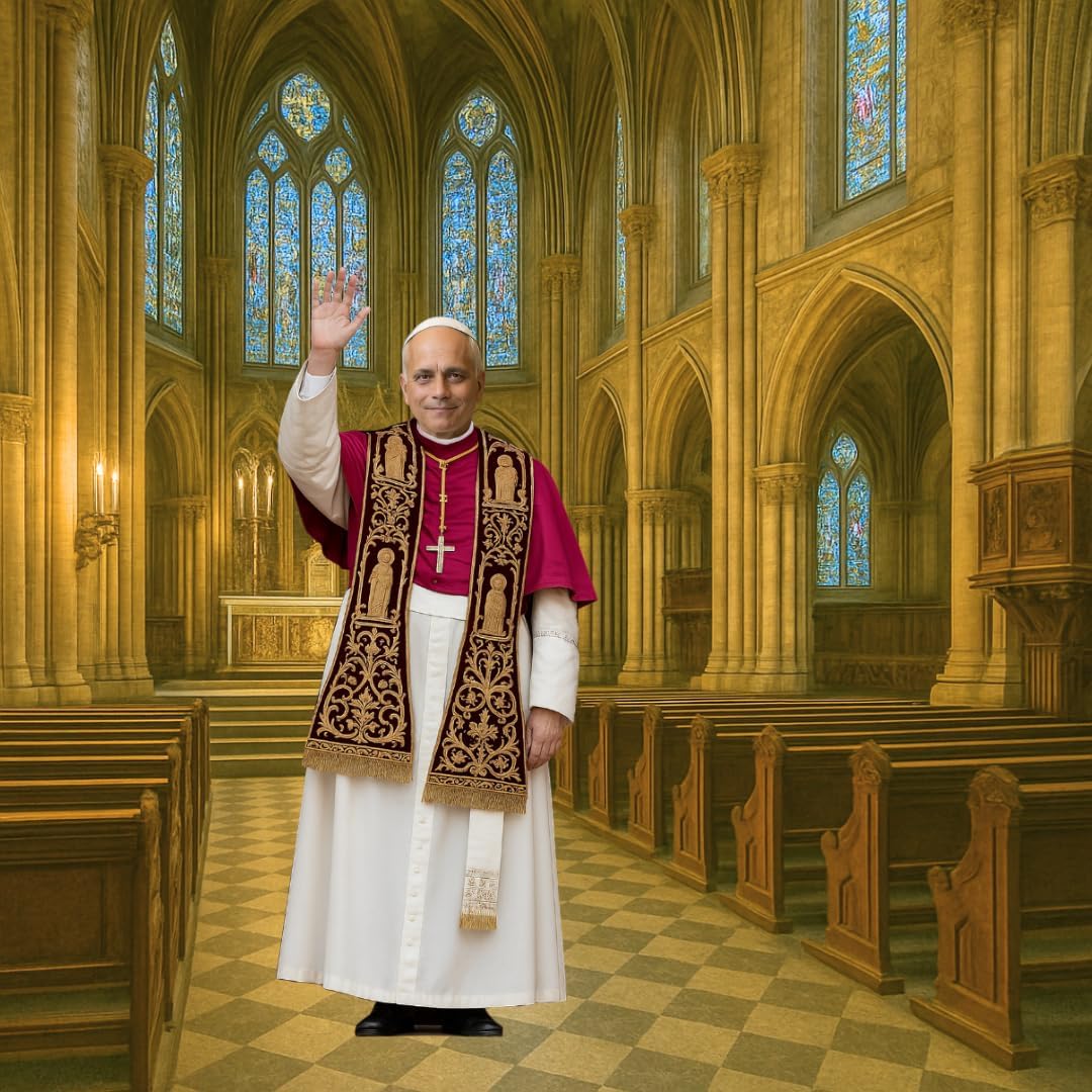 LEMONSODA Pope Leo XIV 6 Feet Life Size Cardboard Cutouts Standup - Made in USA (Red Mozzetta)