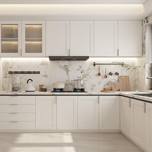 Miniatura 5 de Peaha LS7030SNB76 - Paquete de 10 tiradores de níquel cepillado de 3 pulgadas, manijas de gabinete para puerta de armario, níquel cepillado de 2.992