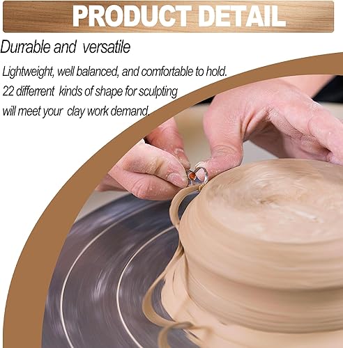 Miniatura 3 de LINPHCEY Juego de herramientas de escultura de arcilla de 11 piezas, perfecto para modelado de polímero al aire seco, arcilla, principiantes y