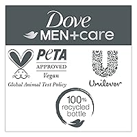 Vista 7 de DOVE MEN + CARE Champú 1 unidad Fresh + Clean para refrescar y fortalecer el cabello, con mentol, 28 fl oz