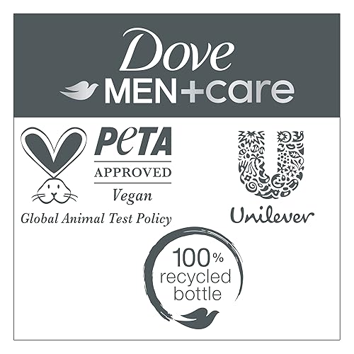 Miniatura 3 de DOVE MEN + CARE Champú 1 unidad para refrescar y fortalecer el cabello, con mentol, 28 onzas líquidas