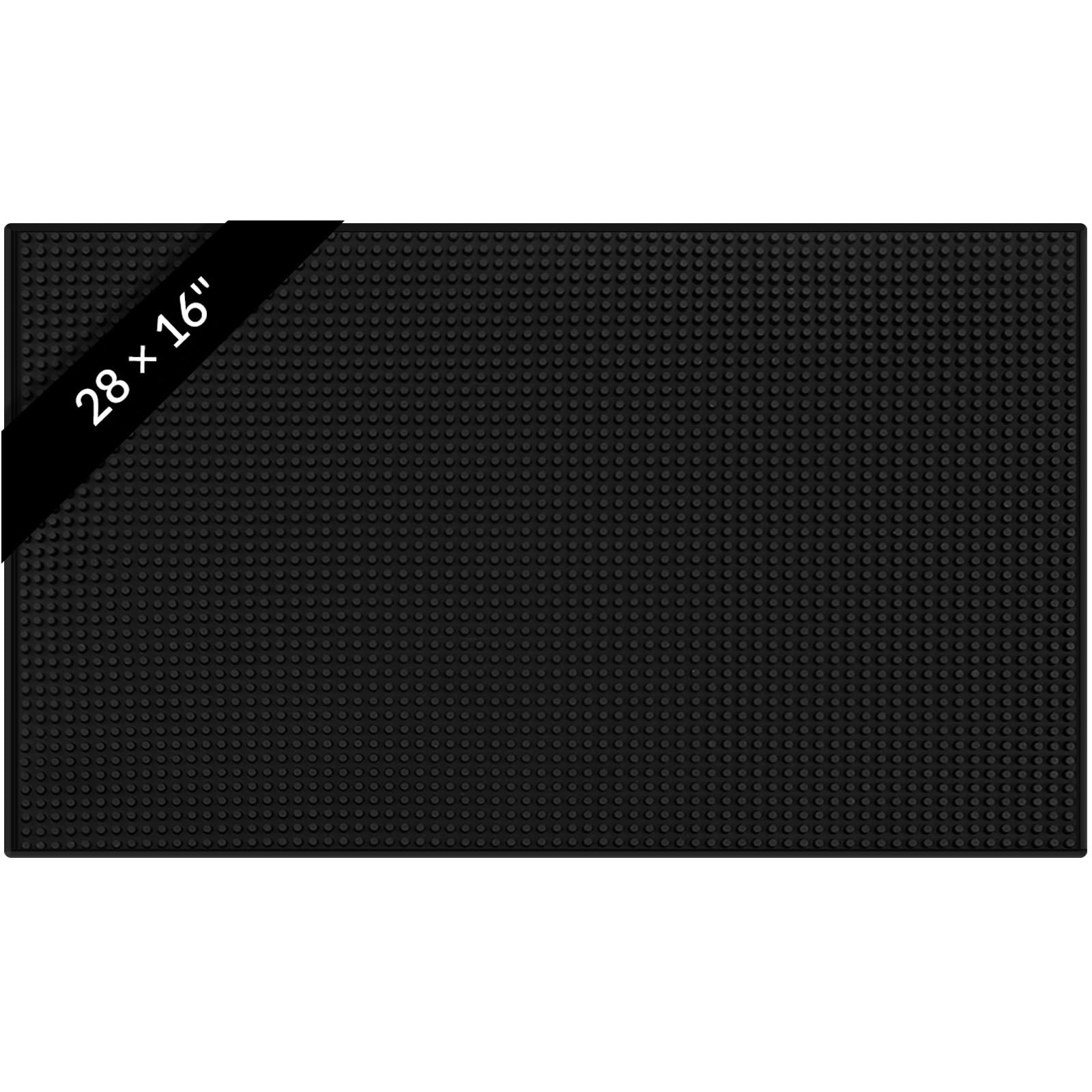 Tioncy 1 Pack Extra Large Bar Mat, 32 x 24 Inch Black Countertop Liner — Amazon image 9