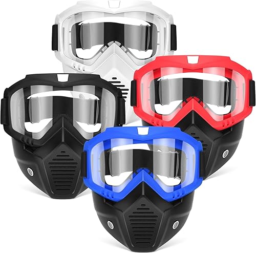 POKONBOY Máscaras desmontables, máscara táctica con gafas compatibles con Nerf Rival, Apolo, Zeus, Khaos, Atlas y Artemis Blasters Rival Mask