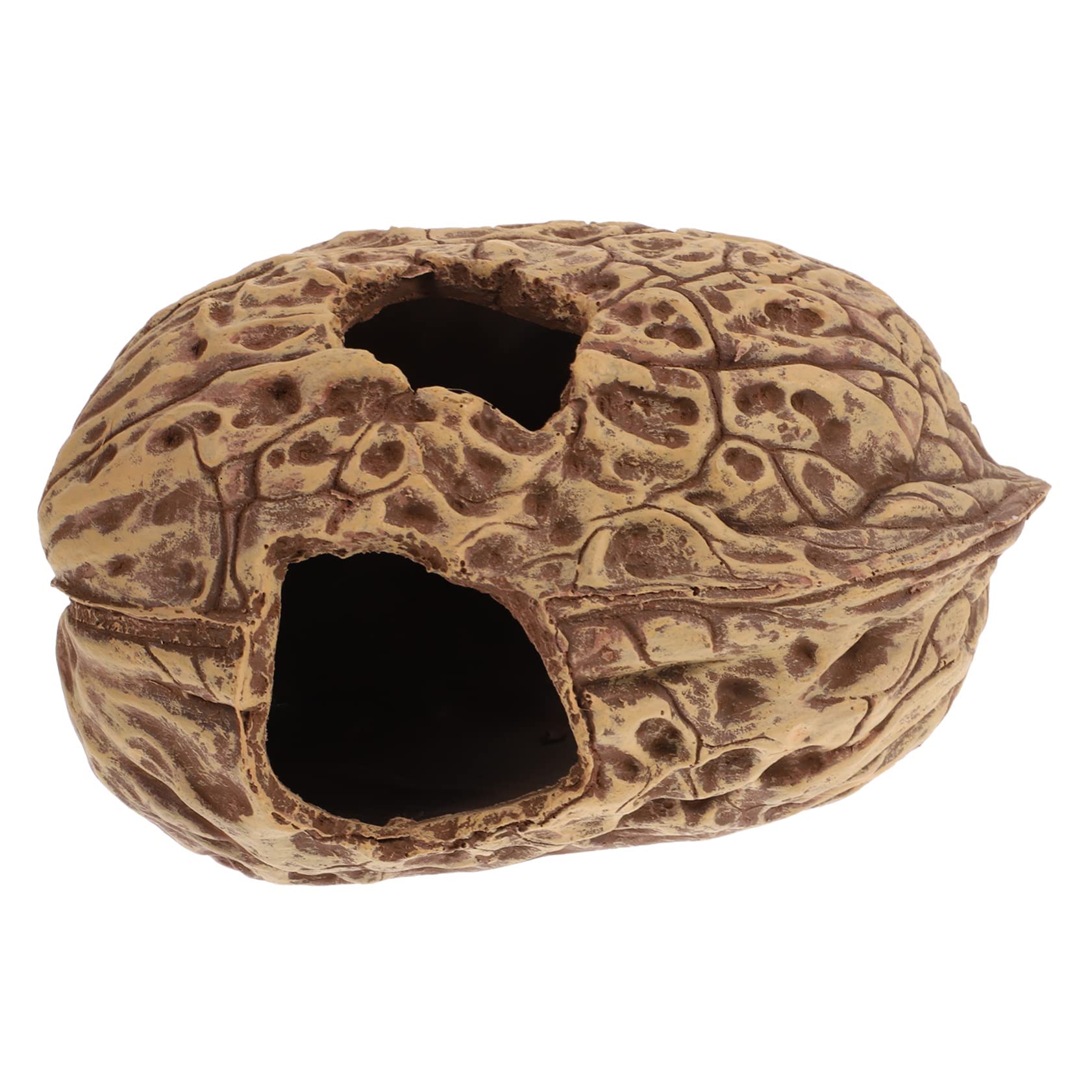 Mipcase Escondite De Nueces Cueva para Pecera Decoración para Acuario Cueva para Refugio para Peces Casa para Pecera