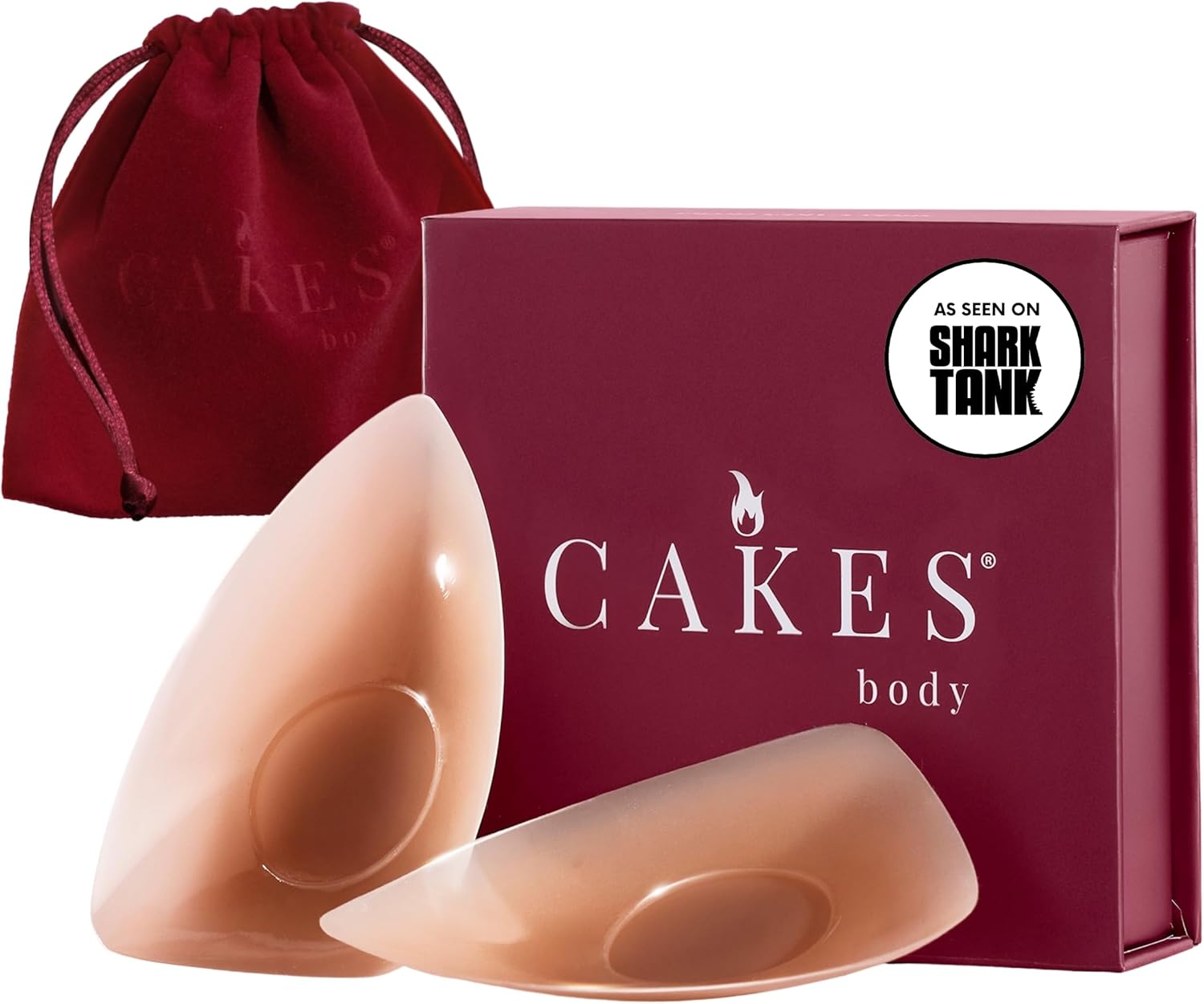 CAKES Body® sticky Triangle Nipple Covers for Women - Silicone Nipple Covers With an Adhesive-free nip nook™