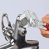 KNIPEX Pince-clé pince et clé à la fois sur carte LS chromée gainées en plastique 180 mm, 86 03 180 SB - 4