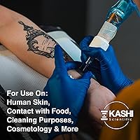 Vista 6 de Kashi Scientific Guantes desechables de nitrilo para examen médico, sin polvo ni látex, guante azul de 4 mil sin látex, guantes aptos