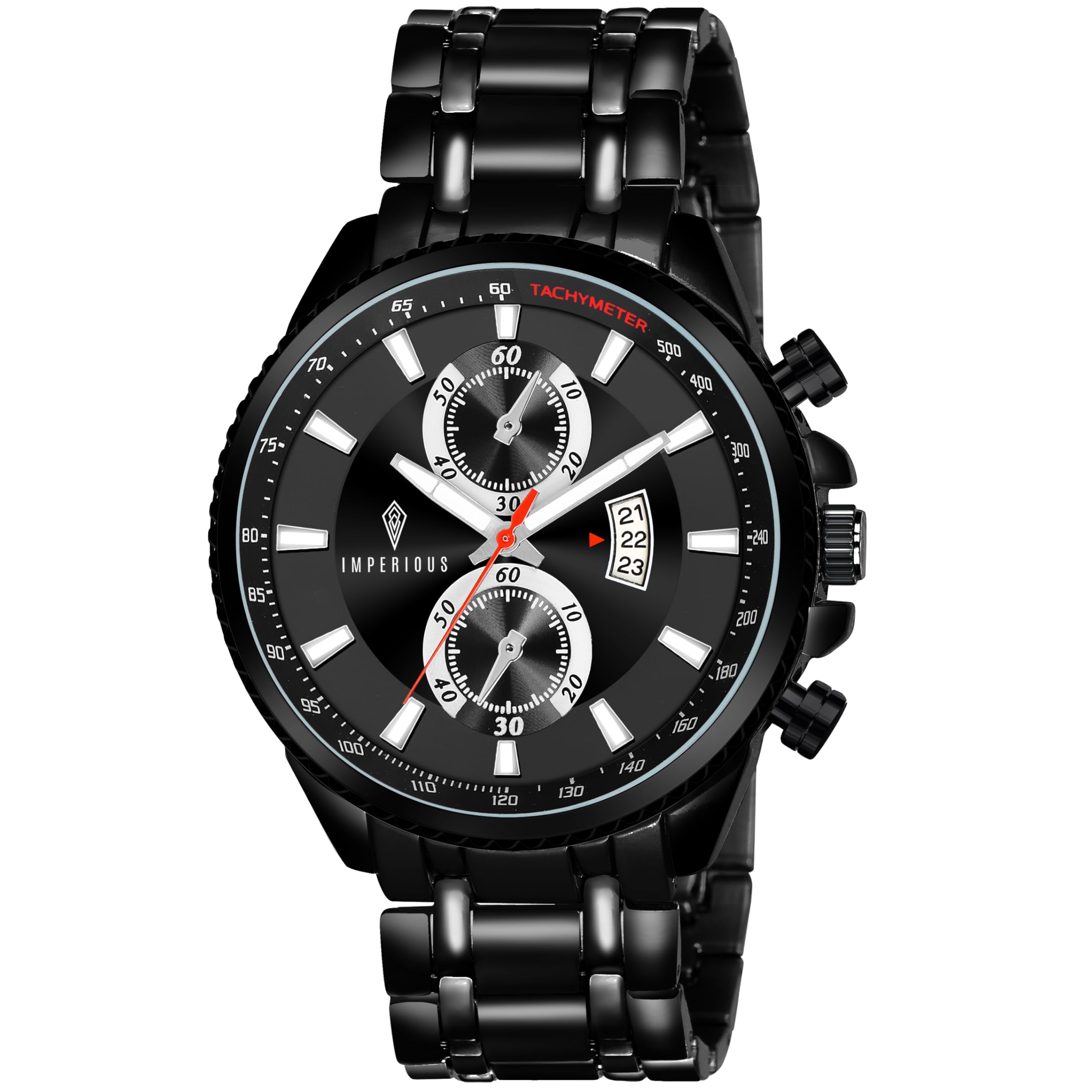 IMPEROUS - The Royal Way Mens Watch | 3 ATM Water Resistant | Quartz Movement | Premium Design (Black) (B0DC1293D8) Amazon Price History, Amazon Price Tracker