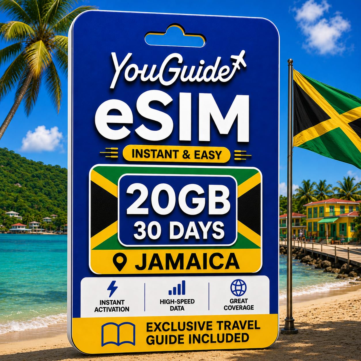 Jamaica eSIM 20GB 30Days