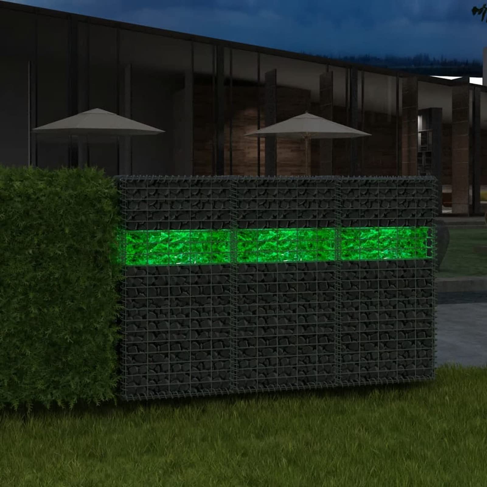 Rocce Gabione Vetro Verde 60-120 mm 25 kg,Decorazione per Acquario,in Resina,Riproduzione di Una Roccia Naturale,Dipinto a Mano