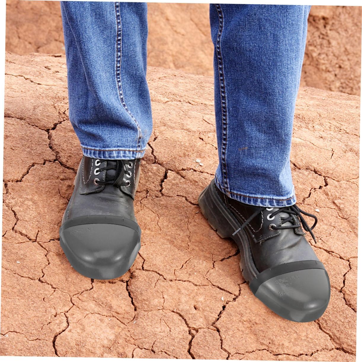 1Pair Toe Guard Safety Shoes Guards Easy to Install Toe Covers for Work Boots Lightweight Toe Caps for Men Fit