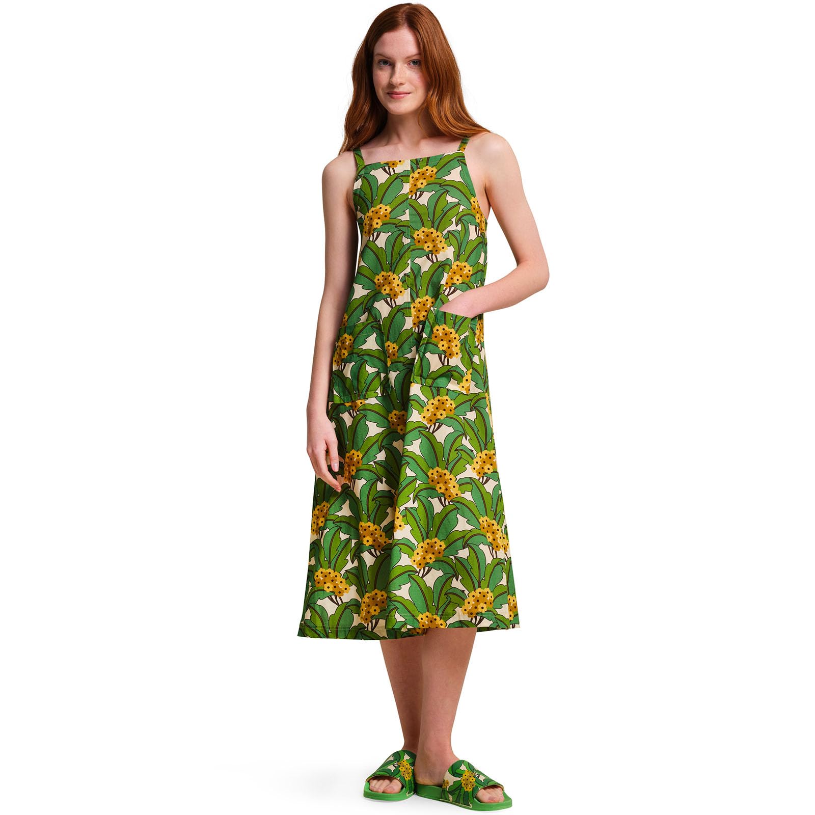 Regatta Women's Green Tropical Orla Kiely Sleeveless Sun Dress - 12