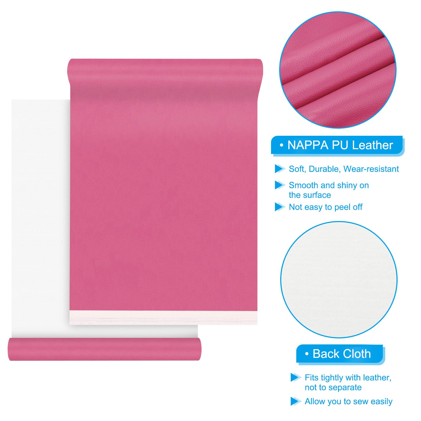 PATIKIL 54x19.7x0.05 Inch Faux Leather Sheets - Image 3