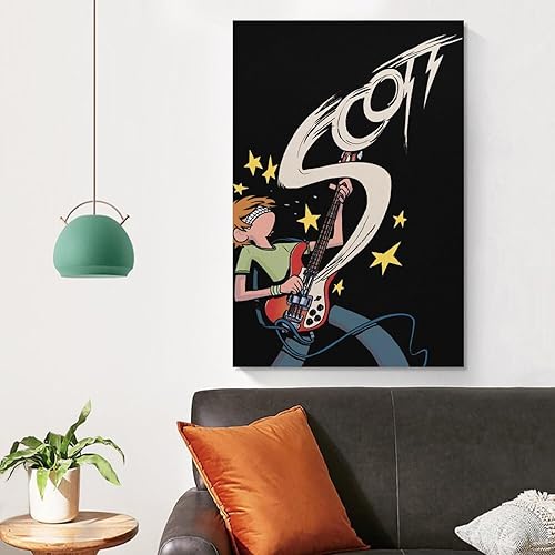 Miniatura 4 de Scott Pilgrim Vs. The World Movie Poster Aesthetic Cool Pictorial Poster Wall Art Painting Canvas Wa Wall Art Paintings Canvas Wall Decor Home Decor