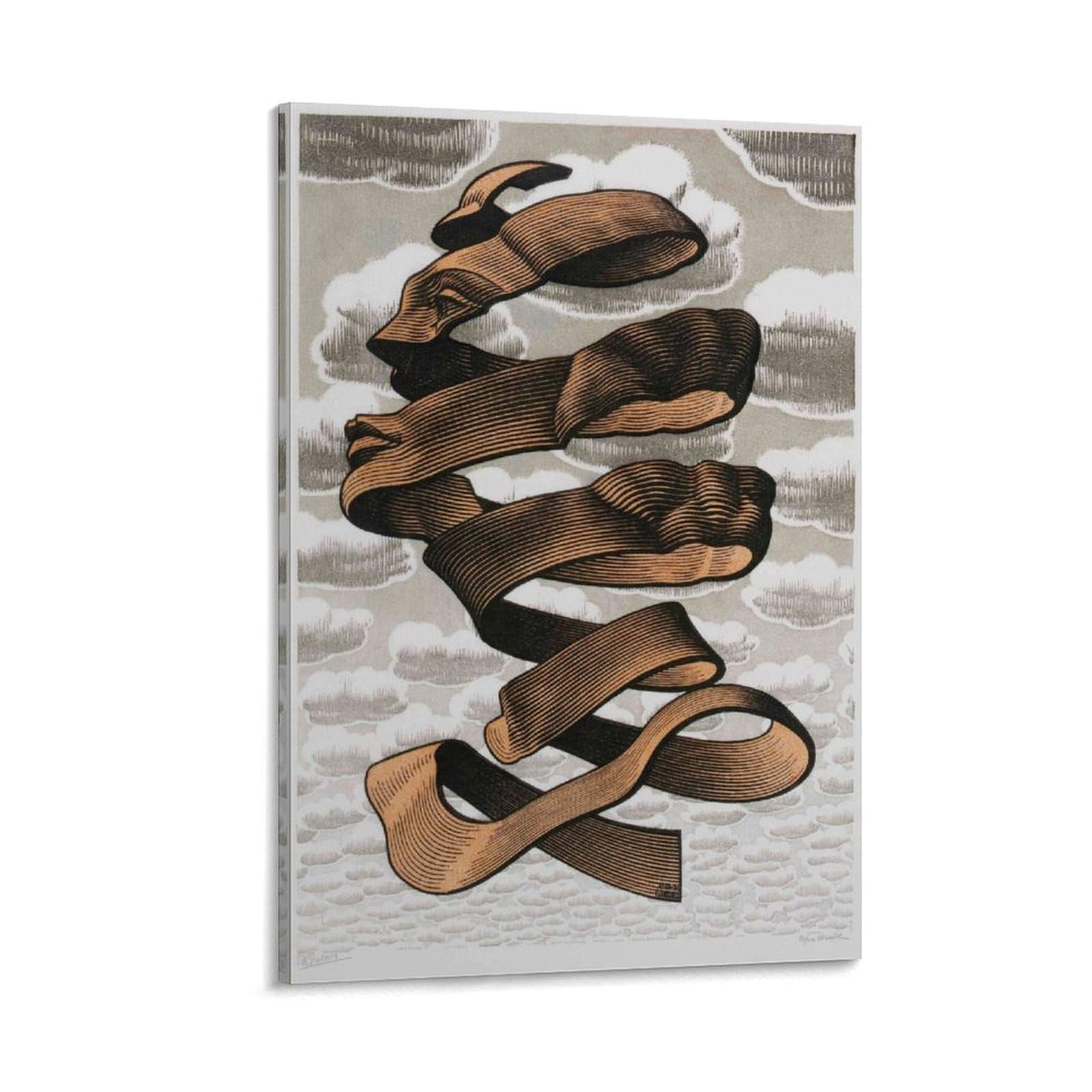 M.C. ESCHER Escher Art, Mc Escher, Illusion Art Poster Art Poster Canvas Painting Decor Wall Print Photo Home Modern Decorative Posters 12x18inch(30x45cm)