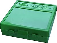 Vista 1 de MTM PLASTIC AMMO BOX, VERDE 100 Ronda 9MM / 380 - ENVÍO GRATIS