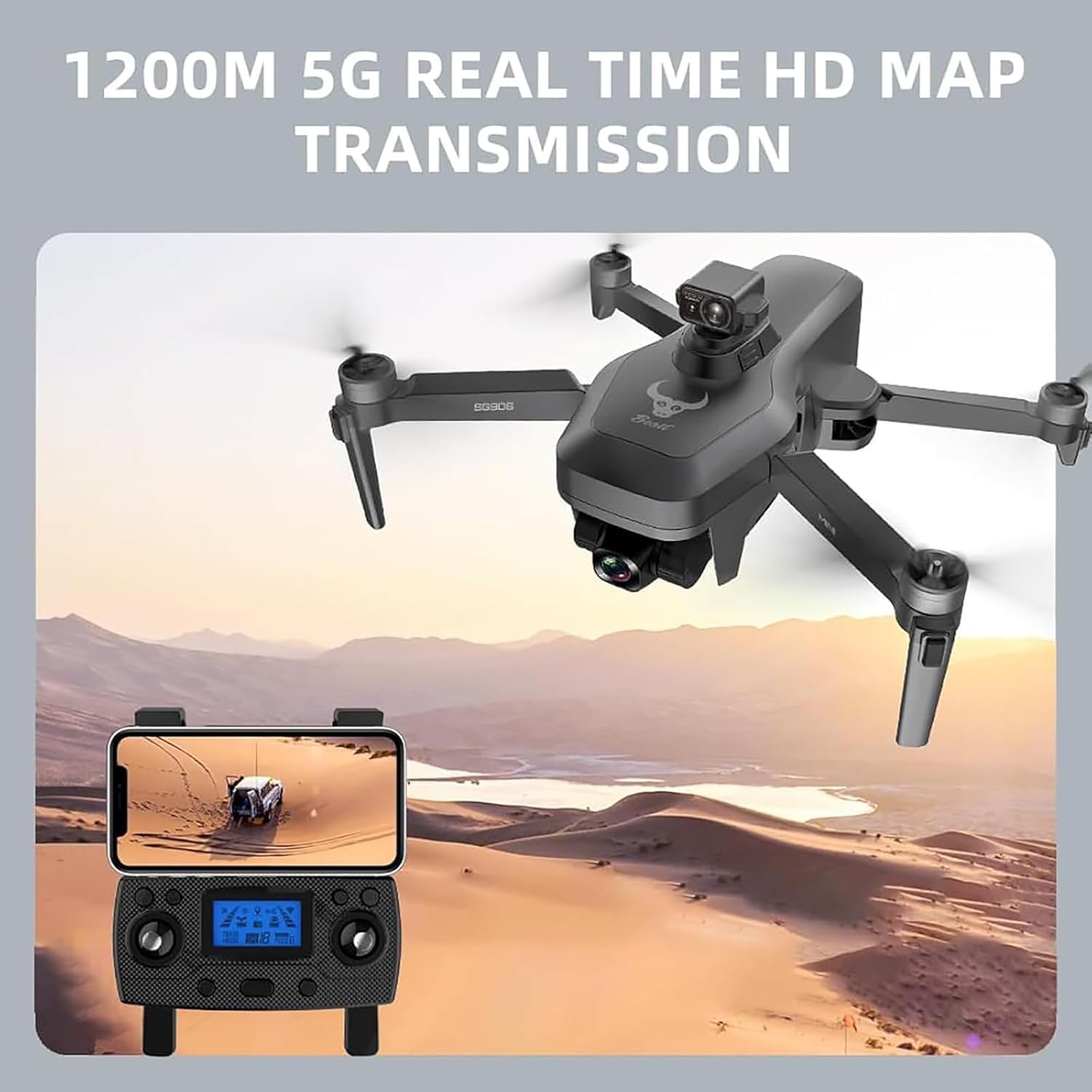 EVNFHCEJ ZLL SG906 MINI Drone with Cameras 4K, 3 Axis Gimbal, 360 Degree Laser Obstacle Avoidance, RC 1.2km, Professional Foldable Quadcopter with Brushless Motor for Adults 4 71oVkC5o4+L. AC SL1500