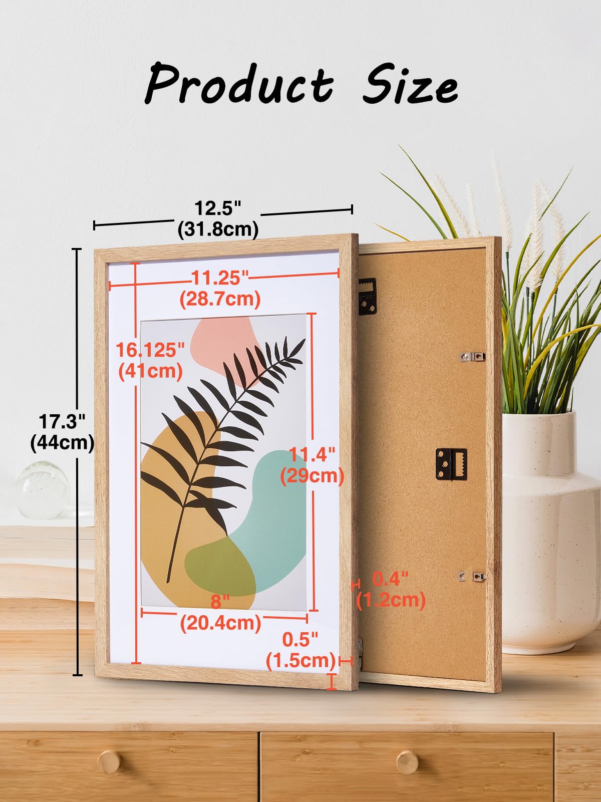 HOUSE DAY A3 Picture Frame, A3 Photo Frame Poster Frame,A3 Frame with a4 Mount - Image 2