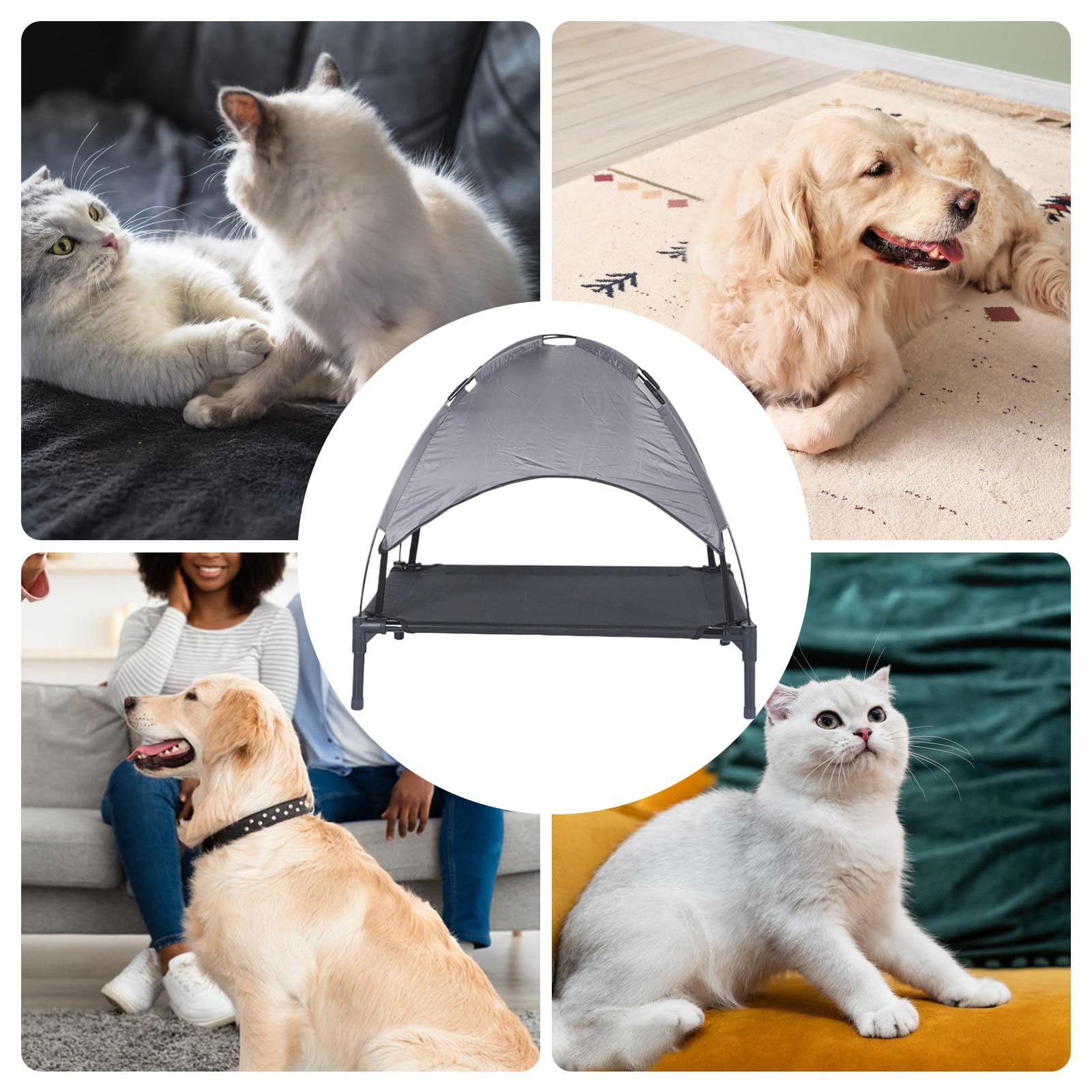 Tenda per Cani da Esterno Tenda da Interni per Cani | Morbida e Pieghevole con Isolamento Termico, Portatile e Traspirante per Viaggi, Spiaggia, Campeggio, Appartamento e