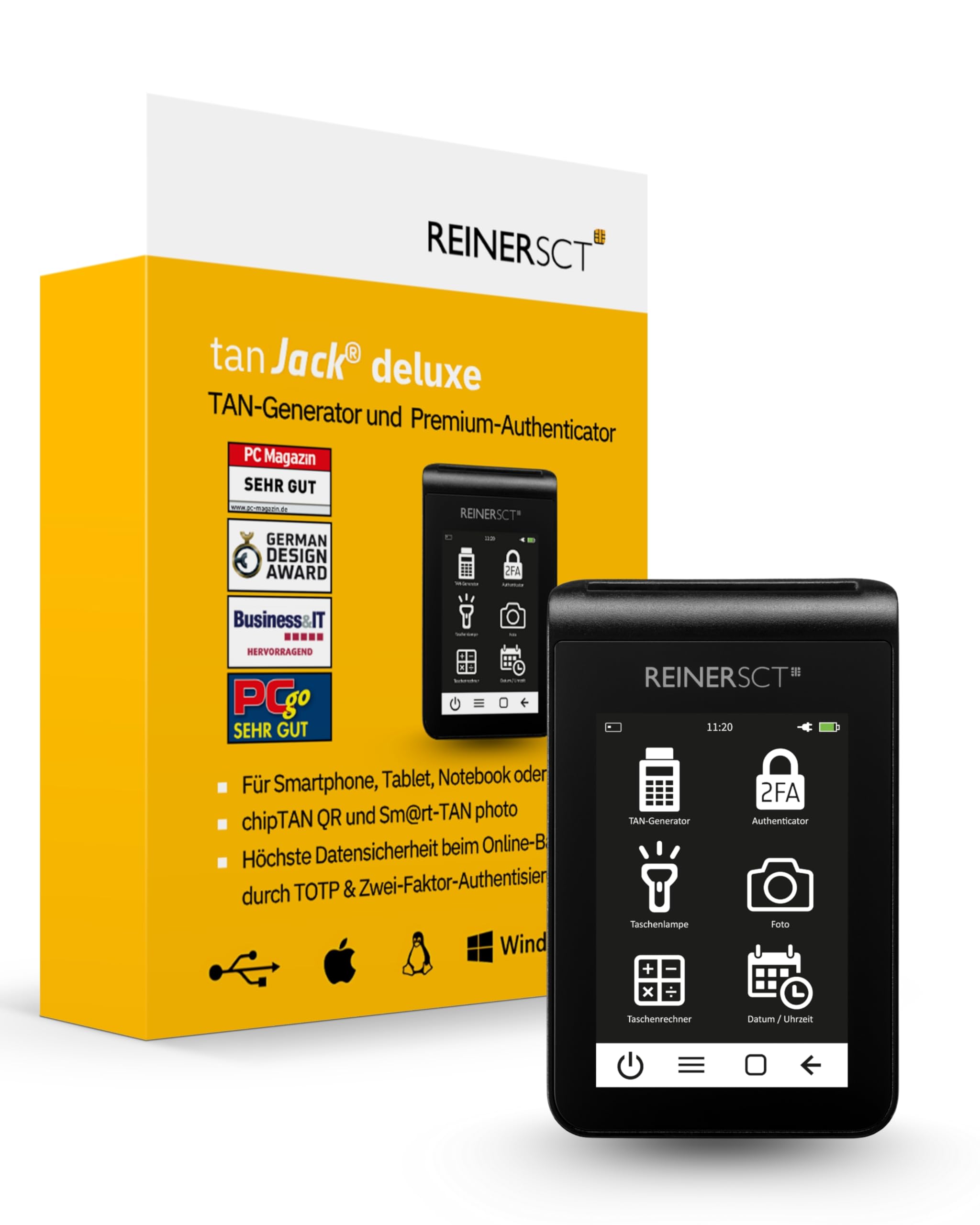 REINER SCT tanJack deluxe I Premium TAN-Generator & Authenticator