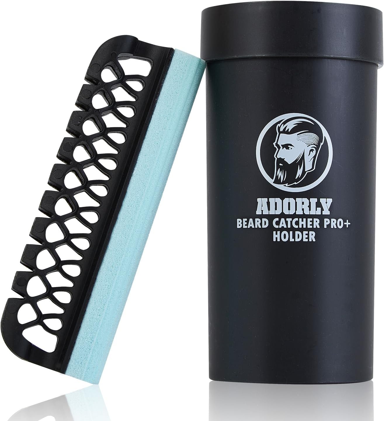 Beard Cleanup Holder Pro V2.0 - Flexible Trimmer Hair Catcher & Sink Cleaner for Easy Post-Shave Cleanup - Sponge Bar Tool for Bathroom Maintenance - Ideal Gift for Men