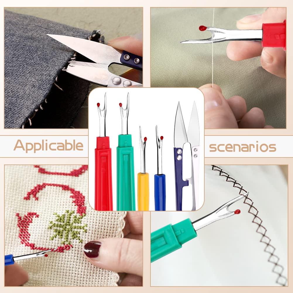 Kit 6 Pezzi Per Cucito - Spelafili, Forbici, Metro, Per Riparare Vestiti - Foto 4