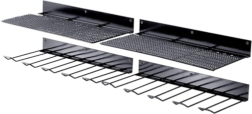 VEVOR Organizador de herramientas eléctricas, 4 ranuras, 2 capas, paquete de 2 soportes inalámbricos para taladro de pared, estación de carga de