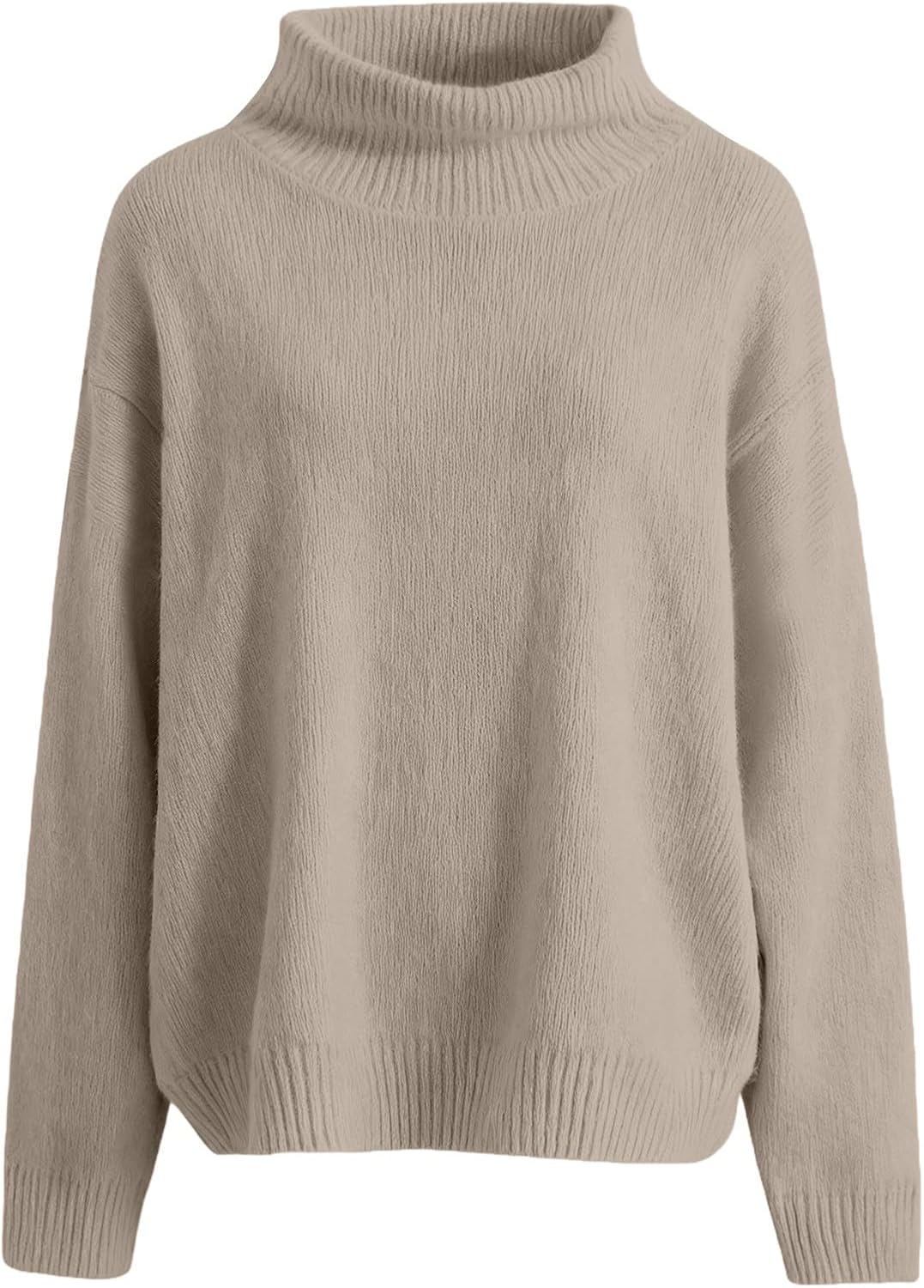 Cashmere Sweaters for Women Cozy Turtleneck Mock Tops Fall Winter Plus Size Soft Casual Warm Pullover Sweater 2025 - Image 2