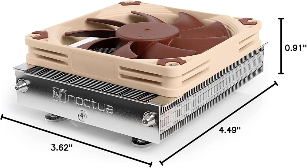 Noctua NH-L9a-AM4, Premium Low-Profile CPU Cooler for AMD AM4 (Brown) thumbnail 5