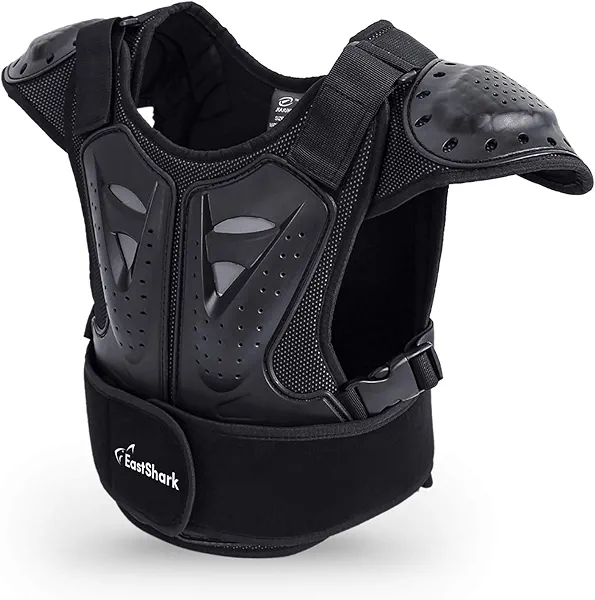 Kids Dirt Chest Spine Protector Body Protective Vest Gear for Bike Motocross Snowboarding Skiing (L for Height 51"-57")