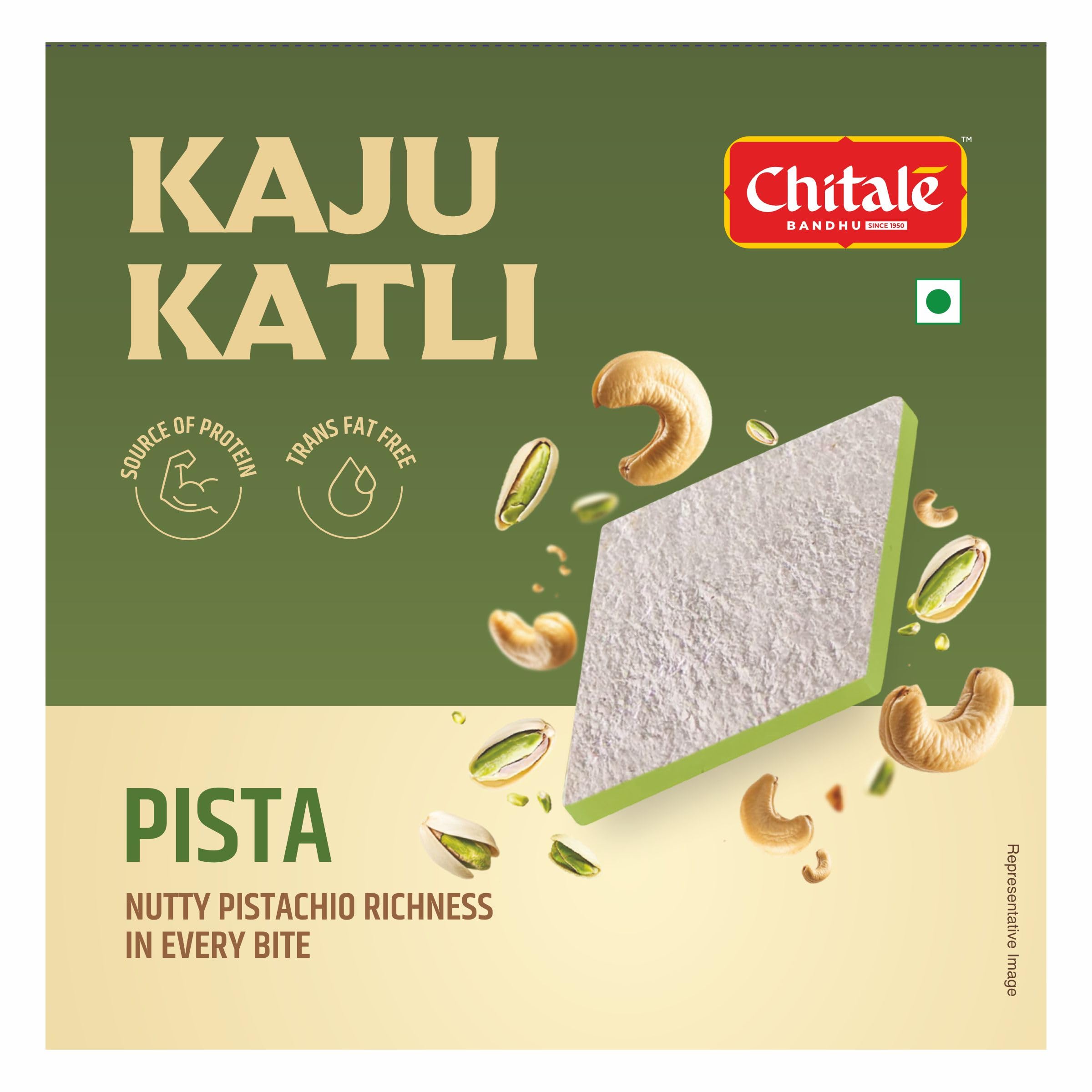 Chitale Bandhu Pista Kaju Katli, 200gm Tray-image-27