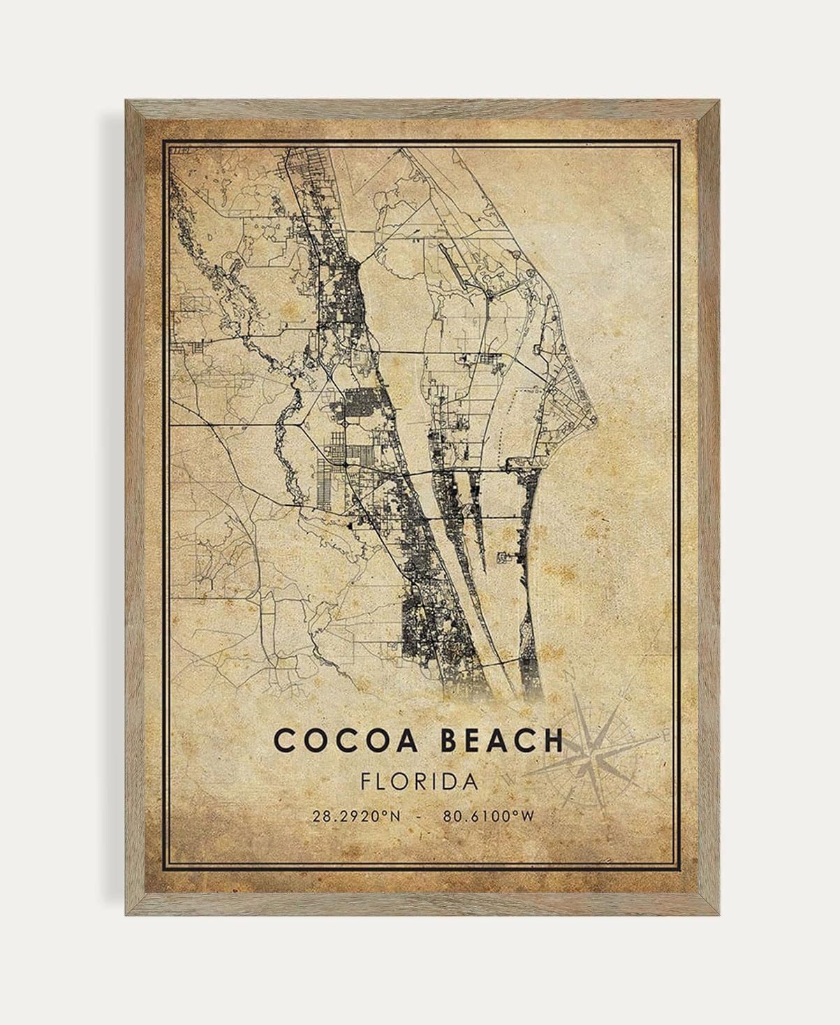 MG Global Vintage Hometown Poster of Cocoa Beach Florida