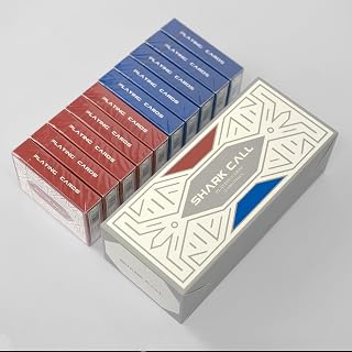 100% Plastic Playing Cards 10-Deck Set, Professional Plastic Poker Cards | Standard Poker Size Jumbo Index, Waterproof Washable PVC Cards for Texas Hold’em, Flexible Durable Poker Cards Red/Blue