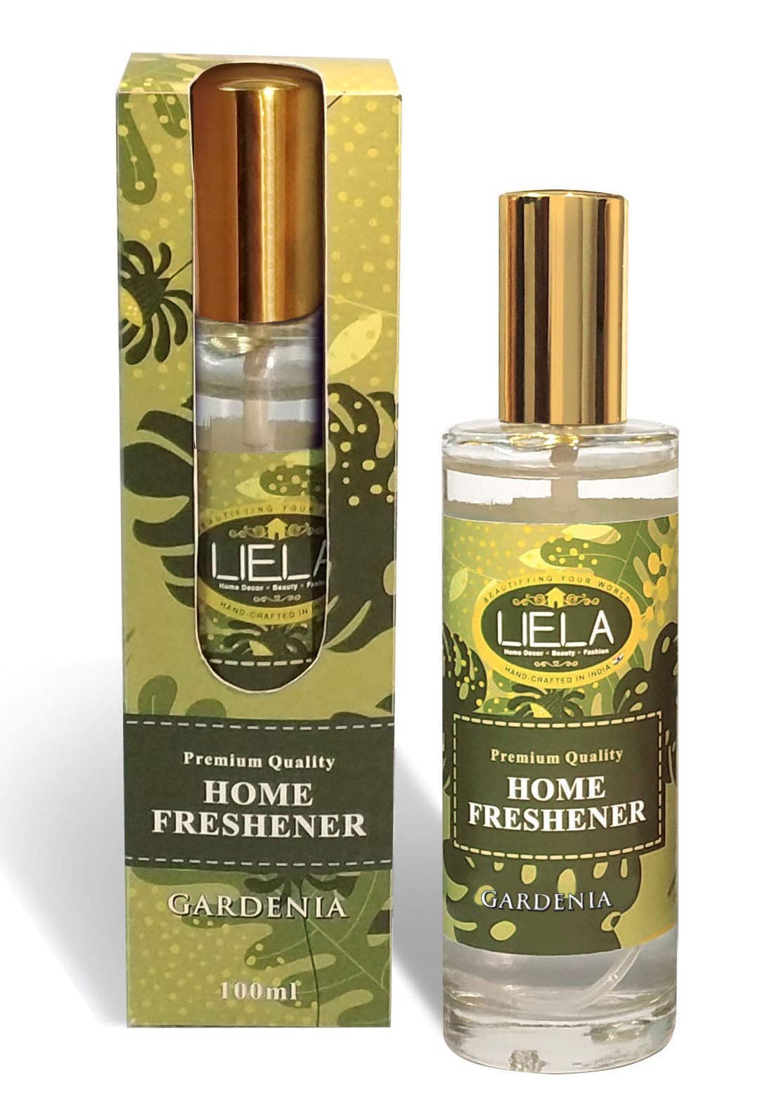 LIELA - Room Freshner Spray Oil 100ml. Glass Bottle Highly Fragranced Gardenia