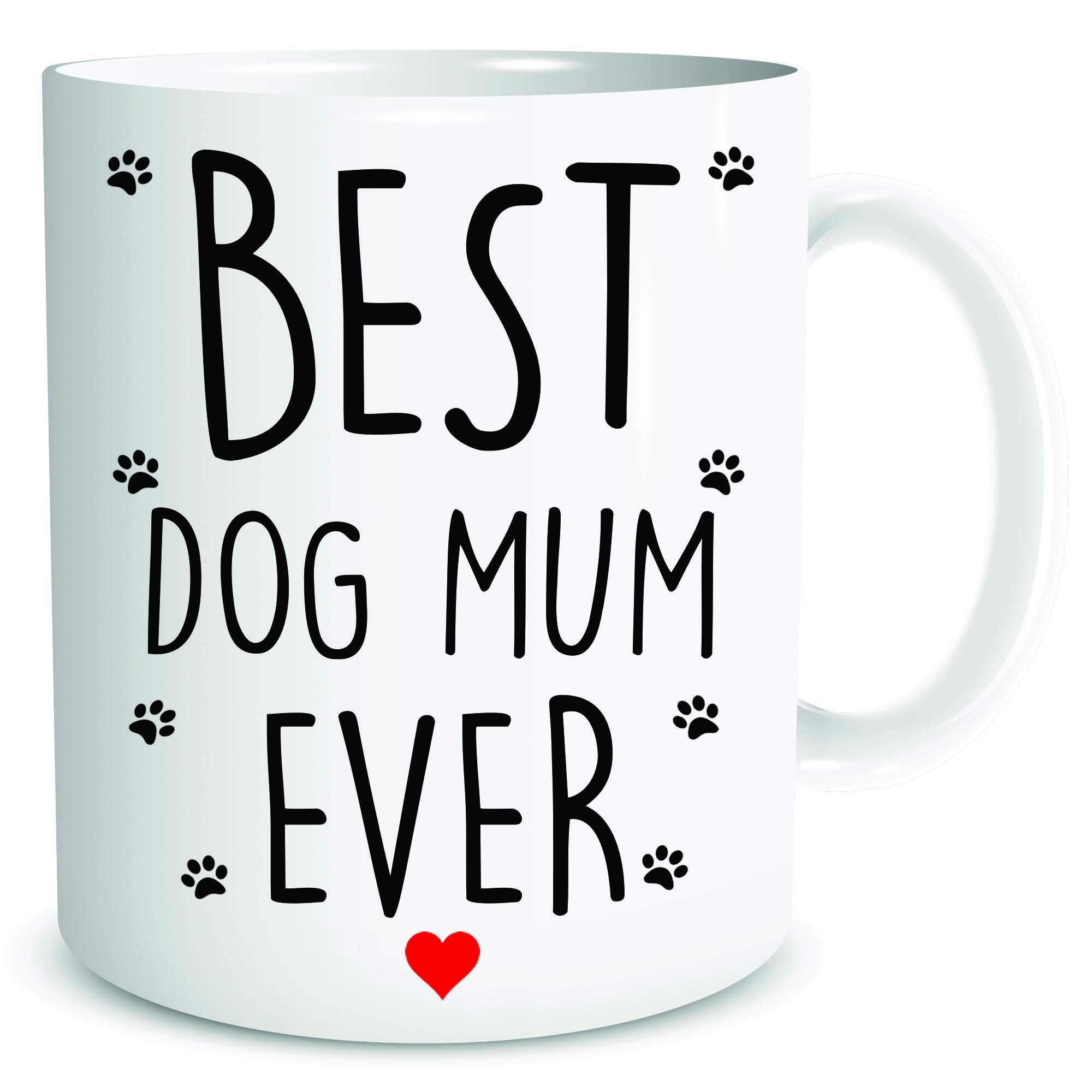 Peachy Antics White Best Dog Mum Ever Coffee Mug Gift For Mum Mugs Mother's Day Birthday Christmas Present From The Dog Wsdmug1872