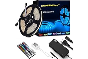 RGB LED Strip Lights, 16.4Ft, 300 Supernight LEDs