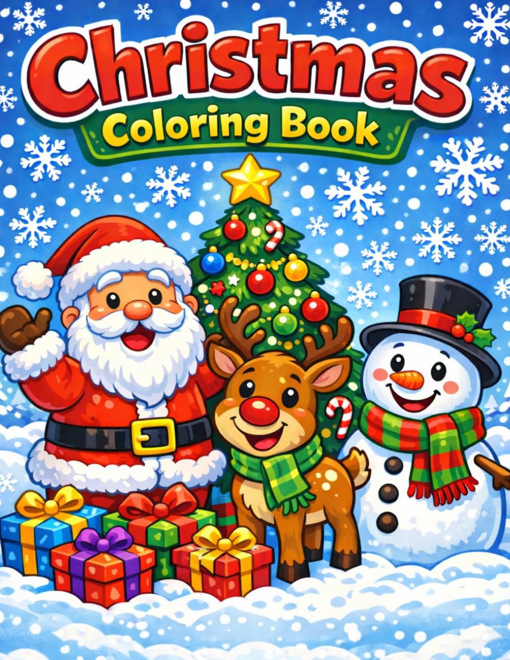 Color in: Christmas, Children's Holiday Coloring Book Ages 2-10