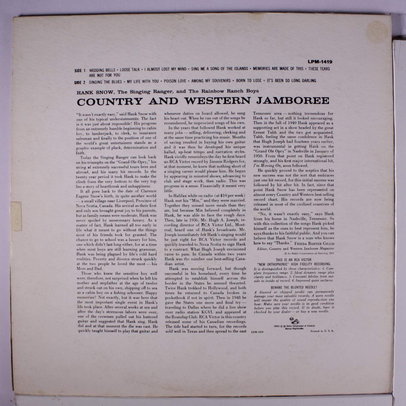 country & western jamboree (RCA 1419 LP)
