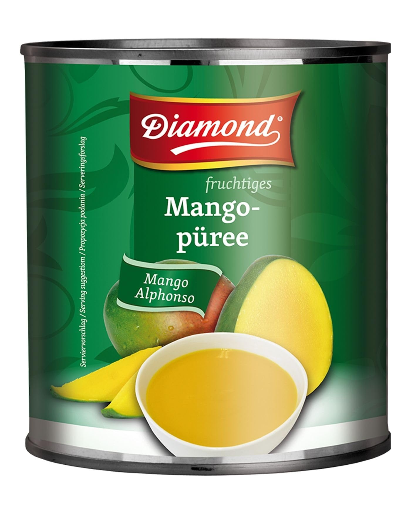 Puré de mango Alphonso, conserva de fruta en lata - 1 x 3,1 kg