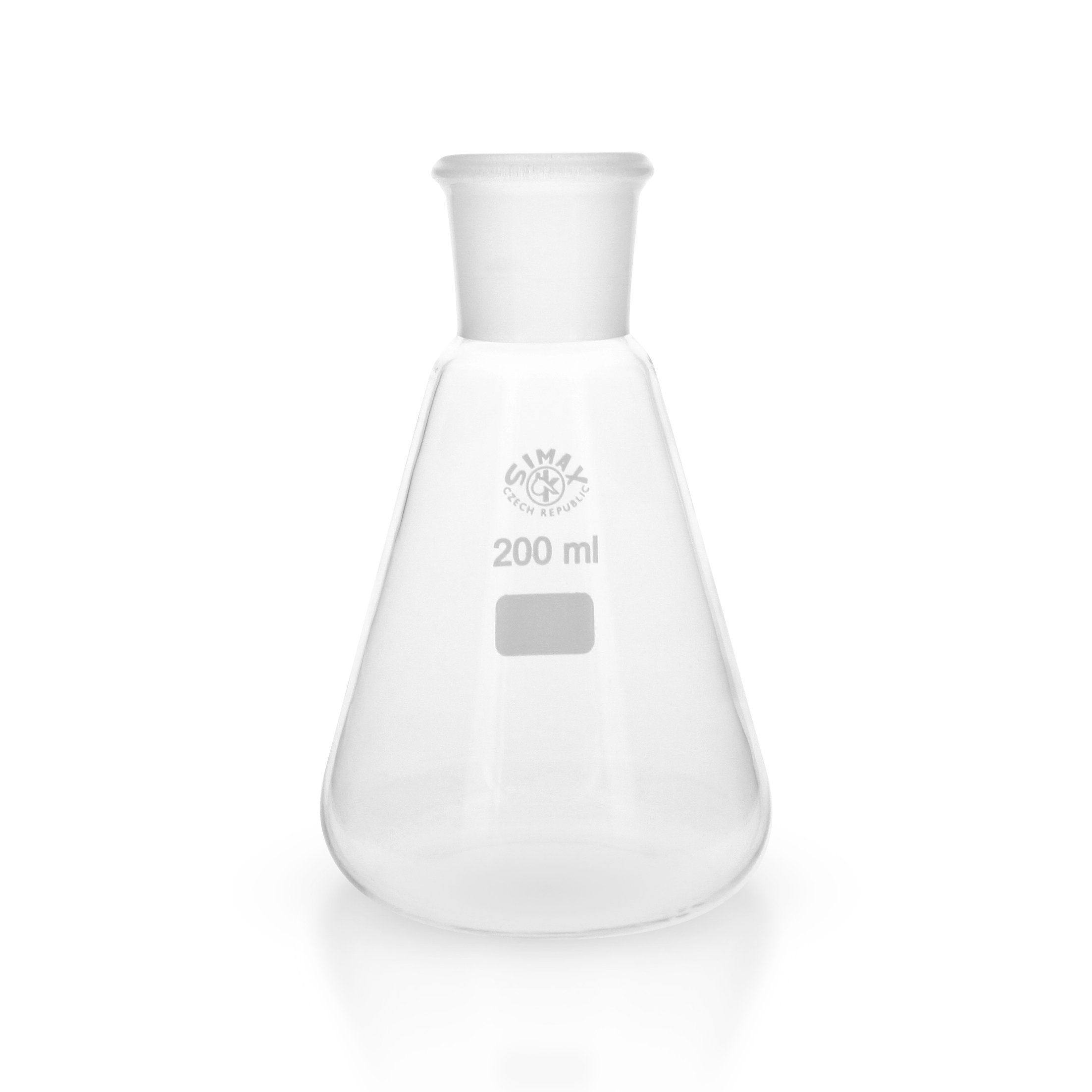 3 x Erlenmeyerkolben 200 ml mit Normschliff 29/32 aus hochwertigem Laborglas (Borosilikat 3.3) / transparent/kältefest/hitzefest/Laborqualität/Simax Erlenmeyer Kolben