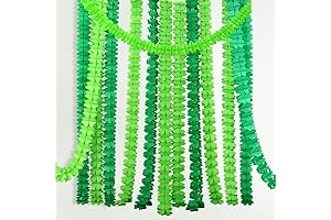Cheerland Artificial Green Tissue Paper Leaf Garland Decoration for Party Home