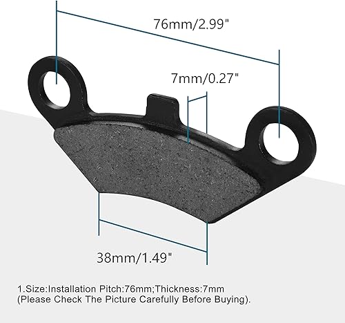 Miniatura 2 de GOOFIT Pastillas de freno de motocicleta de repuesto para 125cc 150cc ATV Dirt Pit Bike Go Kart Quad Bikes Dune Buggy 4 ruedas