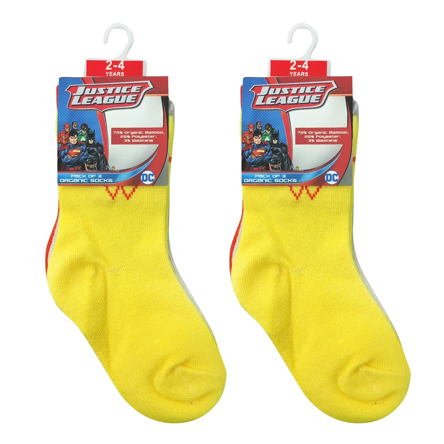 JUSTICE LEAGUEJustice league Wonder Women Sock Solid - 2-4Y - (Pairof 6), Set of 1
