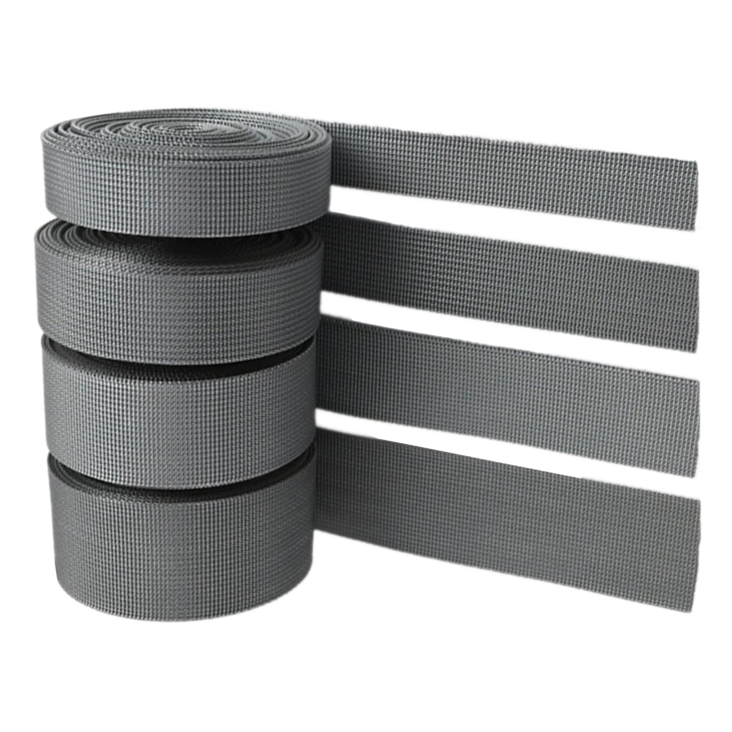 Taśma polipropylenowa, pasek nylonowy Czarny/szary 20-38 mm 5-20 jardów do toreb Cargo Bagaż Wspinaczka na świeżym powietrzu(Gray,32mm/10 yard)