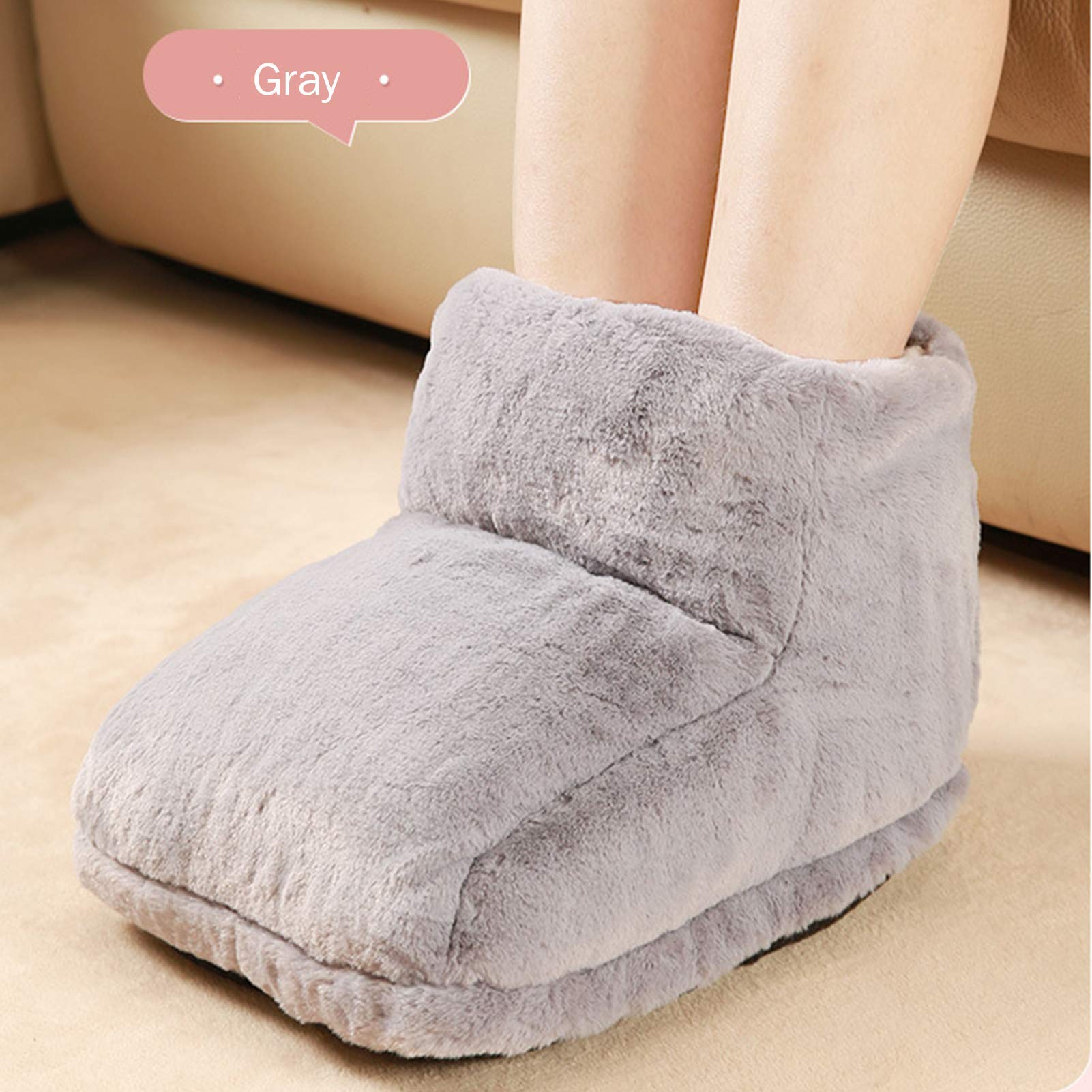 Chaussons Chauffants USB – Rechargeables – Antidérapants – Pour Femmes Et Hommes – Hiver – Plusieurs Pointures