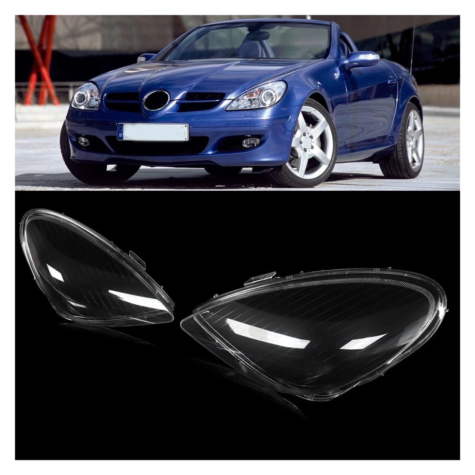 Scheinwerfergläser Für Benz R171 Für SLK Serie Für SLK200 Für SLK300 Für SLK55 Für AMG 2005-2011 Vorne Auto Lichter Shell Scheinwerfer Objektiv Abdeckung Schatten