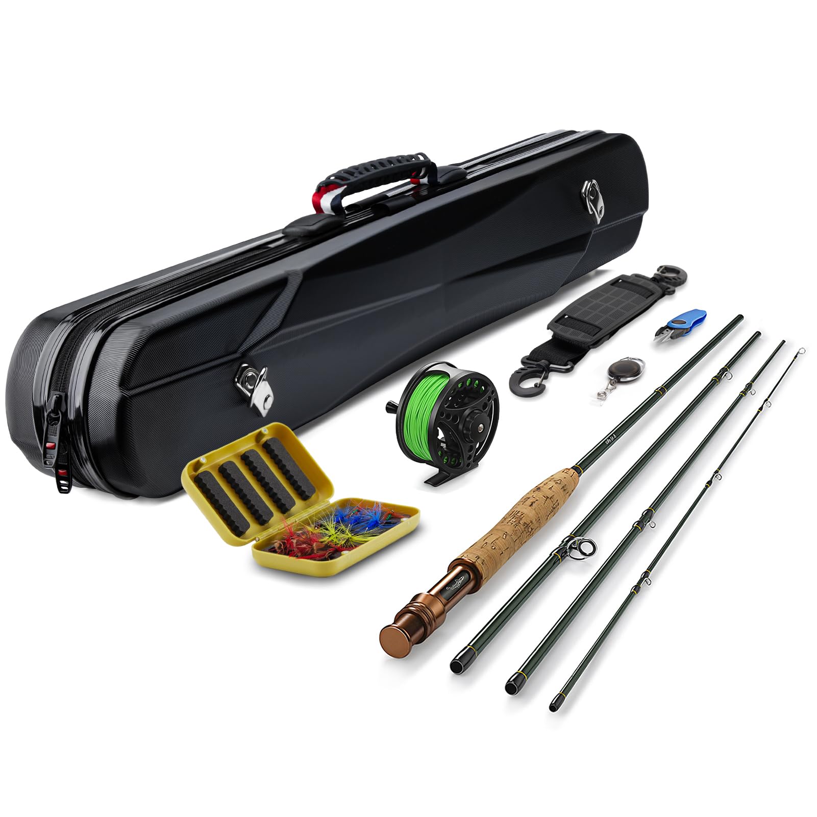 Gonex Fly Fishing Rod, Fly Rod and Reel Combo with Portable Lightweight