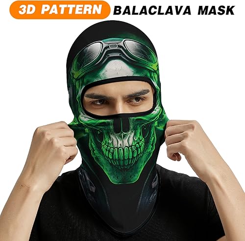 Miniatura 3 de Venswell Pasamontañas 3D Máscara de Esquí Fresco Cráneo Animal Máscara de Cara Completa CiclismoMotocicletaHalloween