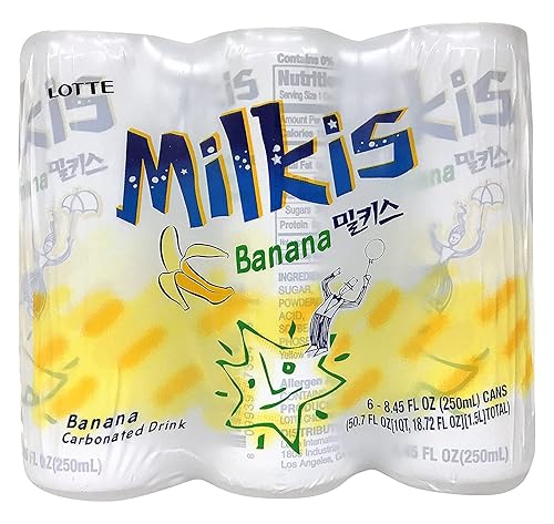 LOTTE MILKIS BEBIDA SABOR PLÁTANO 6 PACK