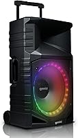 Vista 1 de Gemini Sound GXP-T1500 Sistema de altavoces PA Bluetooth portátil para todo tipo de clima con iluminación LED RGB para fiestas, woofer de 15